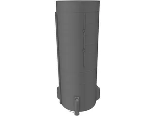 Zenit Rocket Engine Stage Two 3D Model preview