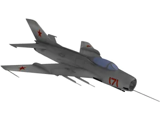 MiG-19 3D Model preview