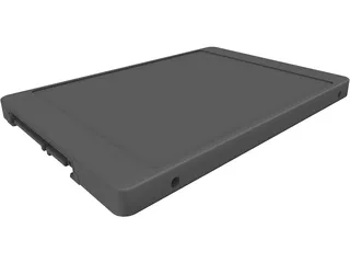 Slim SSD 3D Model preview
