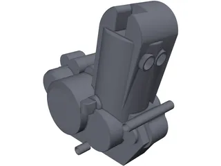 KTM 525 Engine 3D Model preview