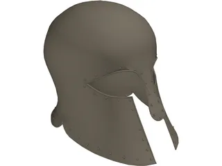 Greek Helmet 3D Model preview