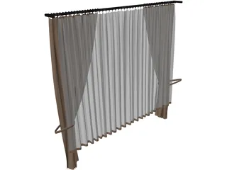 Curtain 3D Model preview