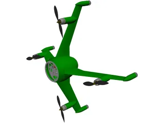 Quadcopter 3D Model preview