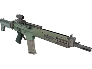 AK-5C Gun 3D Model preview