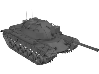 M48A5 Patton 3D Model preview