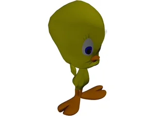 Tweety 3D Model preview