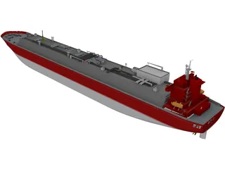 LNG Tanker 3D Model preview