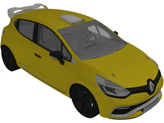 Renault Clio RS Cup (2014) 3D Model preview