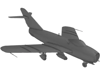 MiG-17 3D Model preview