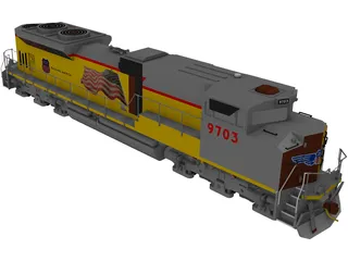 Union Pacific 3D Model preview