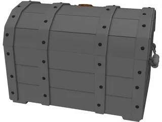 Treasure Chest 3D Model preview