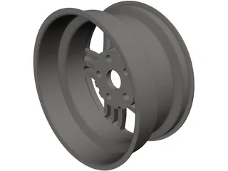 VW Scirocco Wheel Talladega 17 inch 3D Model preview