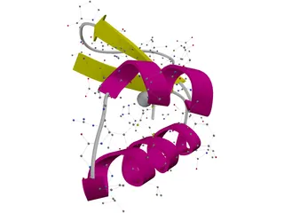 Protein Molecule 3D Model preview