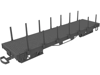LGB Flatcar 3D Model preview