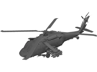 Sikorsky UH-60 Black Hawk 3D Model preview