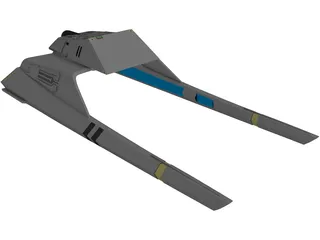 Star Trek Vulcan Shuttle Surak 3D Model preview