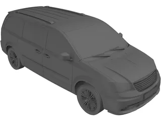 Chrysler Town and Country (2012) 3D Model preview