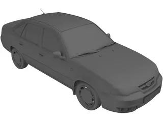 Daewoo Nexia (2012) 3D Model preview