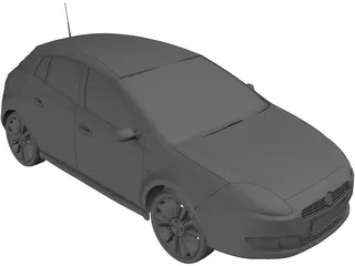Fiat Bravo (2011) 3D Model preview