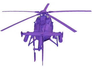 AH-60 Little Bird 3D Model preview