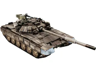T-90 Russian Tank 3D Model preview