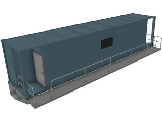 Oil Rig Dog House 3D Model preview