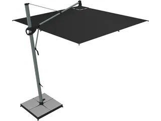 Outdoor Umbrella 3D Model preview