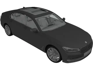 BMW 7-Series G11 (2016) 3D Model preview