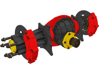Top Fuel Nodular Differential 3D Model preview