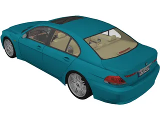 BMW 7-series 3D Model preview