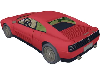 Ferrari 348 TB (1989) 3D Model preview