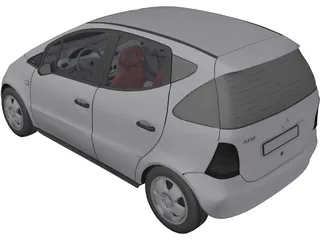 Mercedes-Benz A-class 3D Model preview