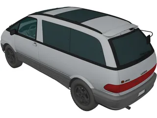 Toyota Lucida (1992) 3D Model preview