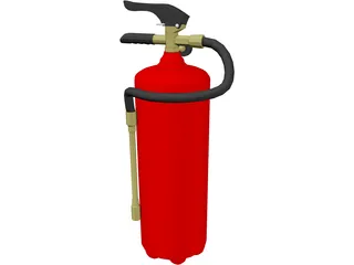 Fire Extinguisher 3D Model preview