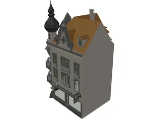Town House 3D Model preview