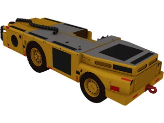US Navy Carrier Tractor 3D Model preview