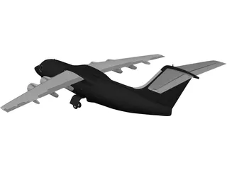 British Aerospace BAe 146 3D Model preview