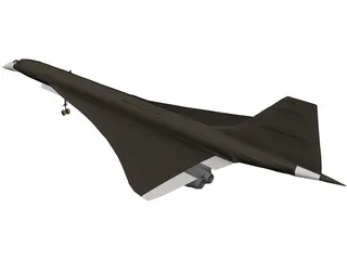 Concorde 3D Model preview