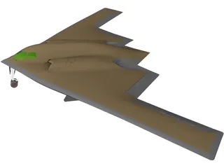 B-2 Northtrop Stealth 3D Model preview