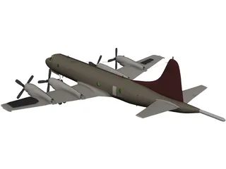 Lockheed P-3C Orion 3D Model preview