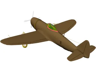 Republic P-47 Thunderbolt Bubble Canopy 3D Model preview