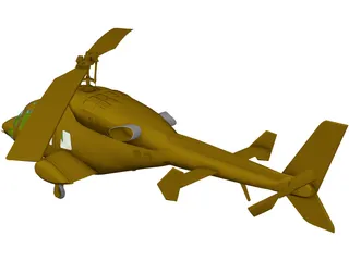 Bell 222 3D Model preview