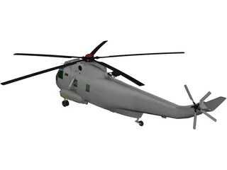 Sikorsky SH-3H Sea King Navy 3D Model preview