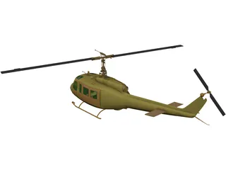 Bell UH-1H Iroquois 3D Model preview