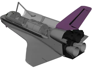 Space Shuttle 3D Model preview