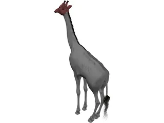 Giraffe 3D Model preview