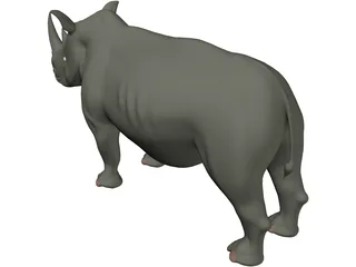 Rhinoceros 3D Model preview