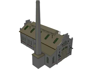 Train Repair Station 3D Model preview