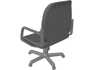 Chair Typist 3D Model preview