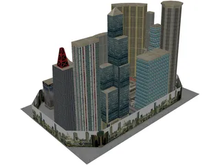 City Block 3D Model preview